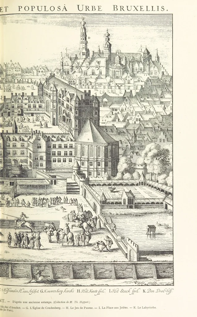 An illustration from Bruxelles à travers les àges. (Troisième volume ... par H. Hymans, P. Hymans.), 1882, leaf 245