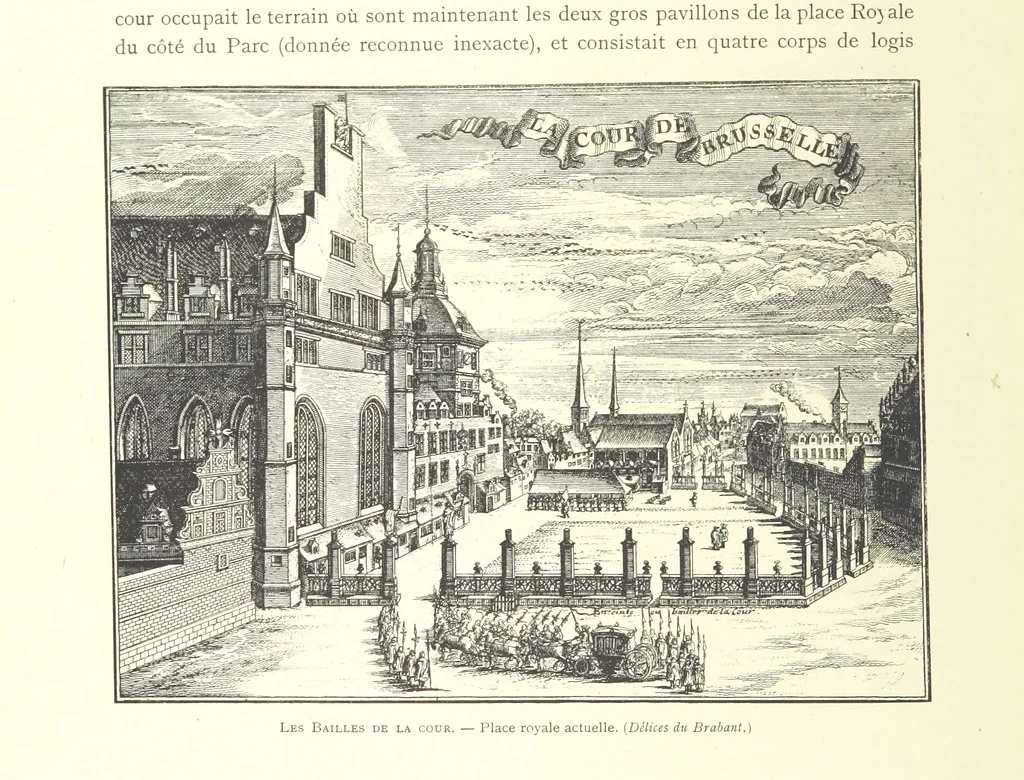 An illustration from Bruxelles à travers les àges. (Troisième volume ... par H. Hymans, P. Hymans.), 1882, leaf 250