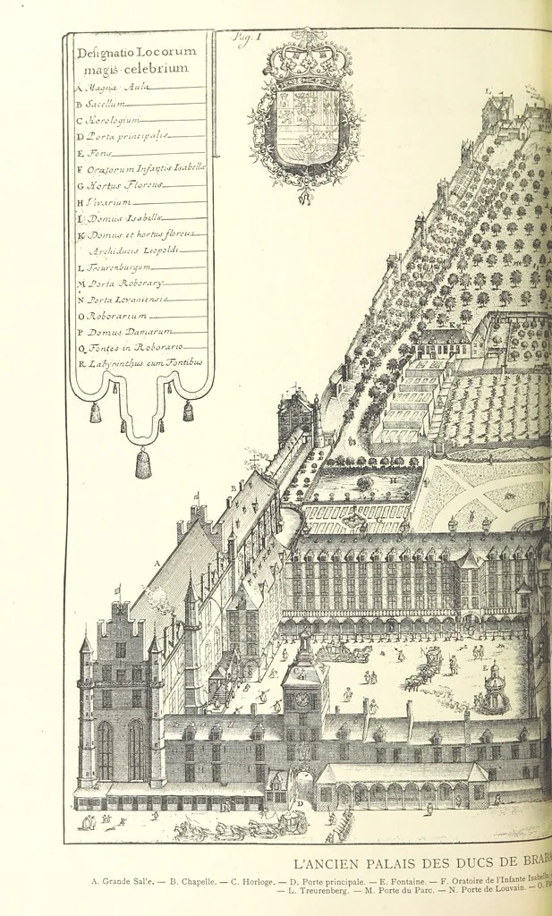 An illustration from Bruxelles à travers les àges. (Troisième volume ... par H. Hymans, P. Hymans.), 1882, leaf 256
