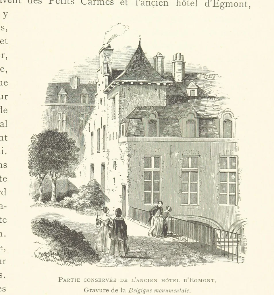 An illustration from Bruxelles à travers les àges. (Troisième volume ... par H. Hymans, P. Hymans.), 1882, leaf 377