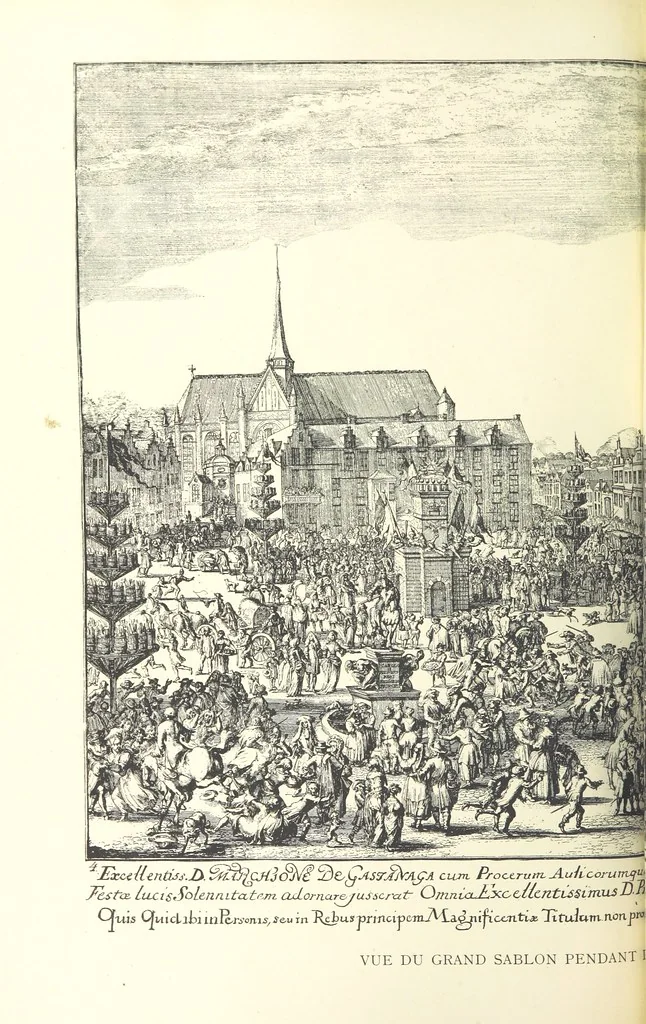 An illustration from Bruxelles à travers les àges. (Troisième volume ... par H. Hymans, P. Hymans.), 1882, leaf 392