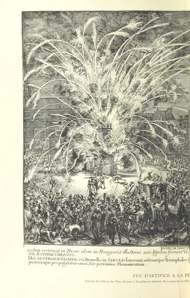 An illustration from Bruxelles à travers les àges. (Troisième volume ... par H. Hymans, P. Hymans.), 1882, leaf 408