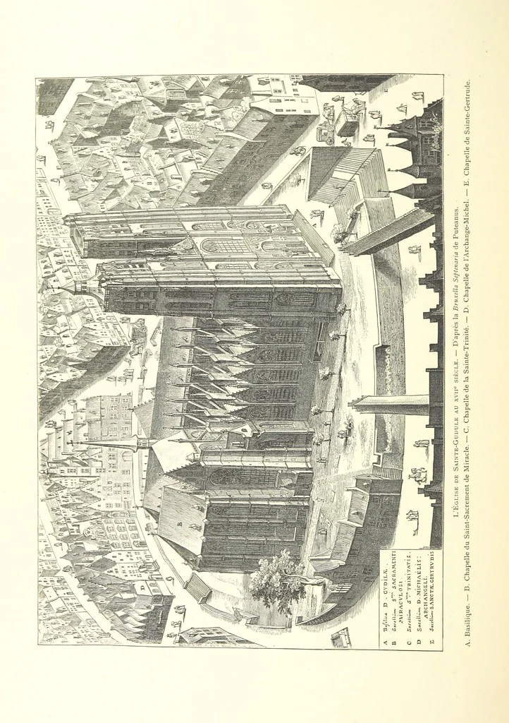 An illustration from Bruxelles à travers les àges. (Troisième volume ... par H. Hymans, P. Hymans.), 1882, leaf 418