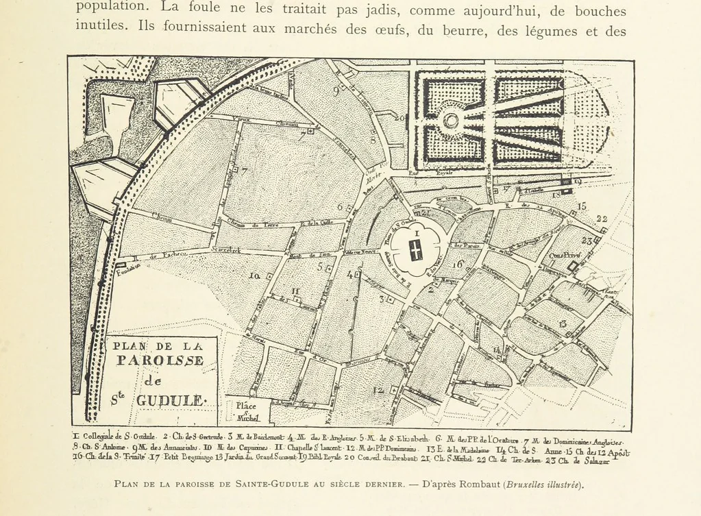 An illustration from Bruxelles à travers les àges. (Troisième volume ... par H. Hymans, P. Hymans.), 1882, leaf 419