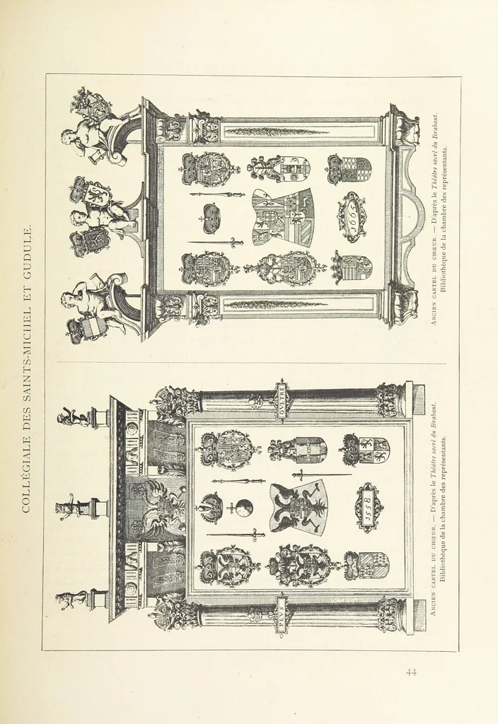 An illustration from Bruxelles à travers les àges. (Troisième volume ... par H. Hymans, P. Hymans.), 1882, leaf 427