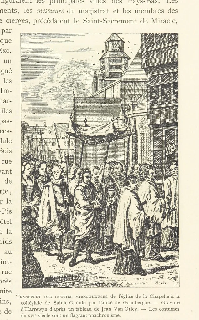 An illustration from Bruxelles à travers les àges. (Troisième volume ... par H. Hymans, P. Hymans.), 1882, leaf 439