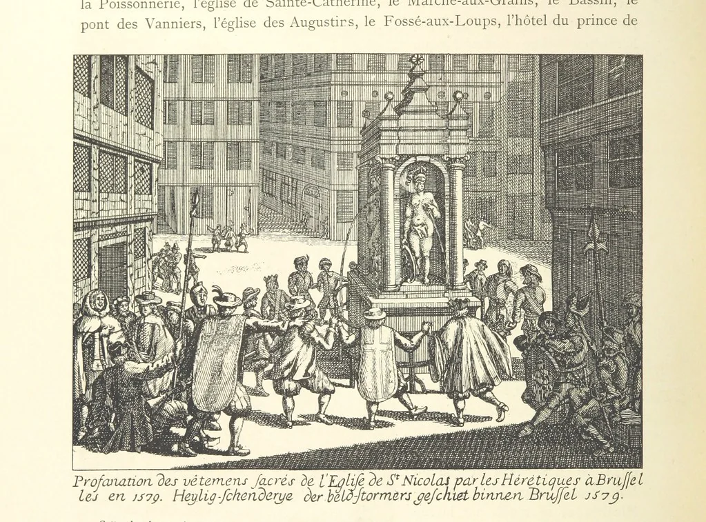 An illustration from Bruxelles à travers les àges. (Troisième volume ... par H. Hymans, P. Hymans.), 1882, leaf 440