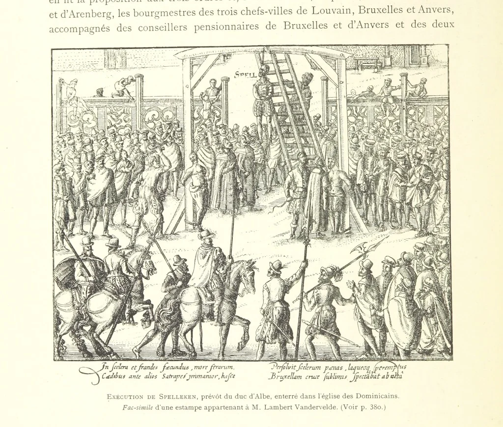 An illustration from Bruxelles à travers les àges. (Troisième volume ... par H. Hymans, P. Hymans.), 1882, leaf 466