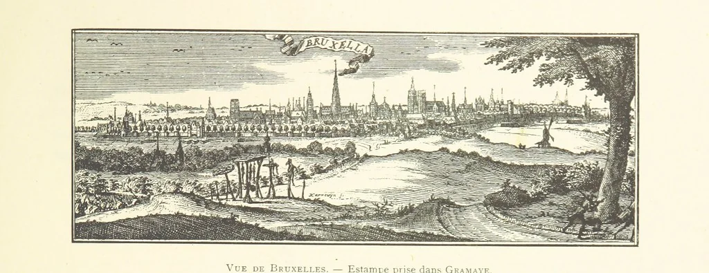 An illustration from Bruxelles à travers les àges. (Troisième volume ... par H. Hymans, P. Hymans.), 1882, leaf 51