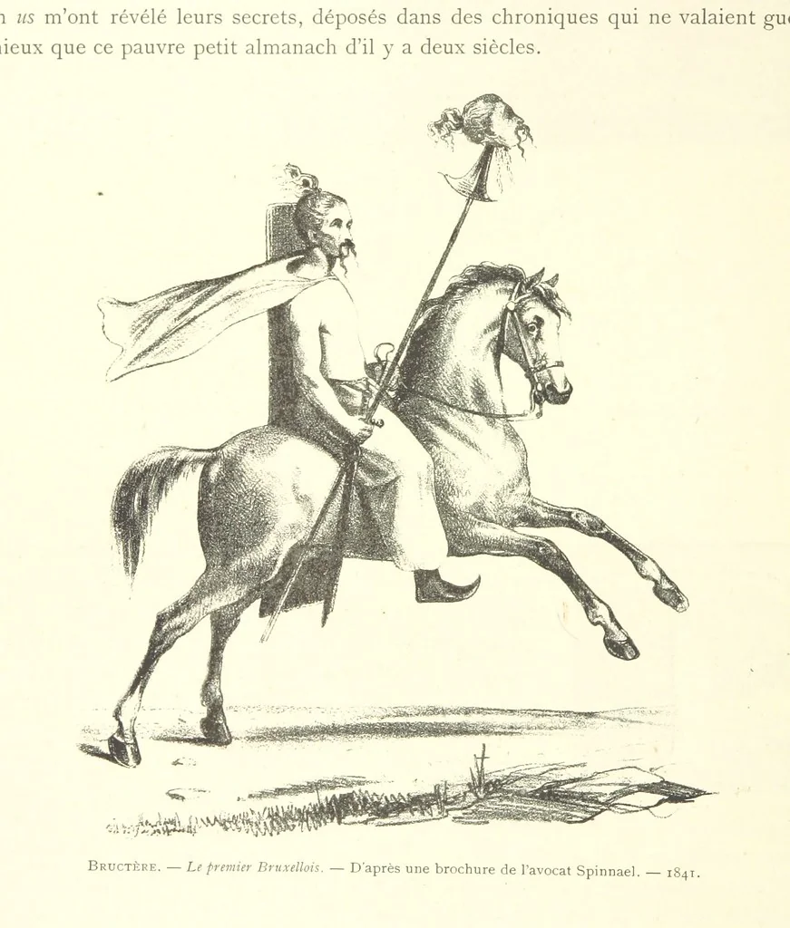 An illustration from Bruxelles à travers les àges. (Troisième volume ... par H. Hymans, P. Hymans.), 1882, leaf 52
