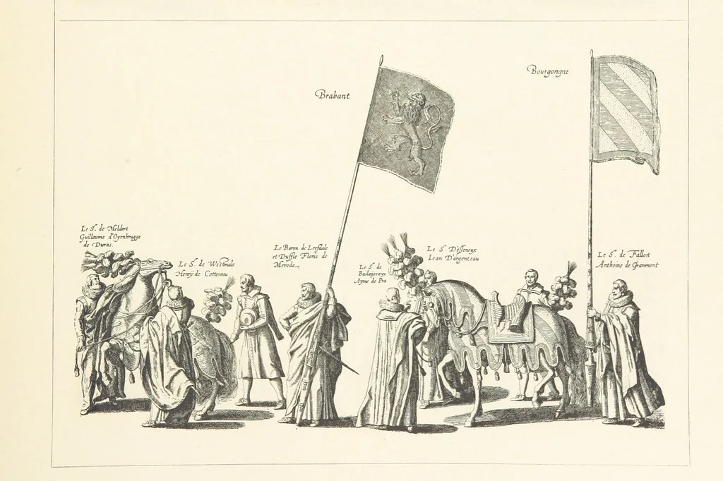 An illustration from Bruxelles à travers les àges. (Troisième volume ... par H. Hymans, P. Hymans.), 1882, leaf 555