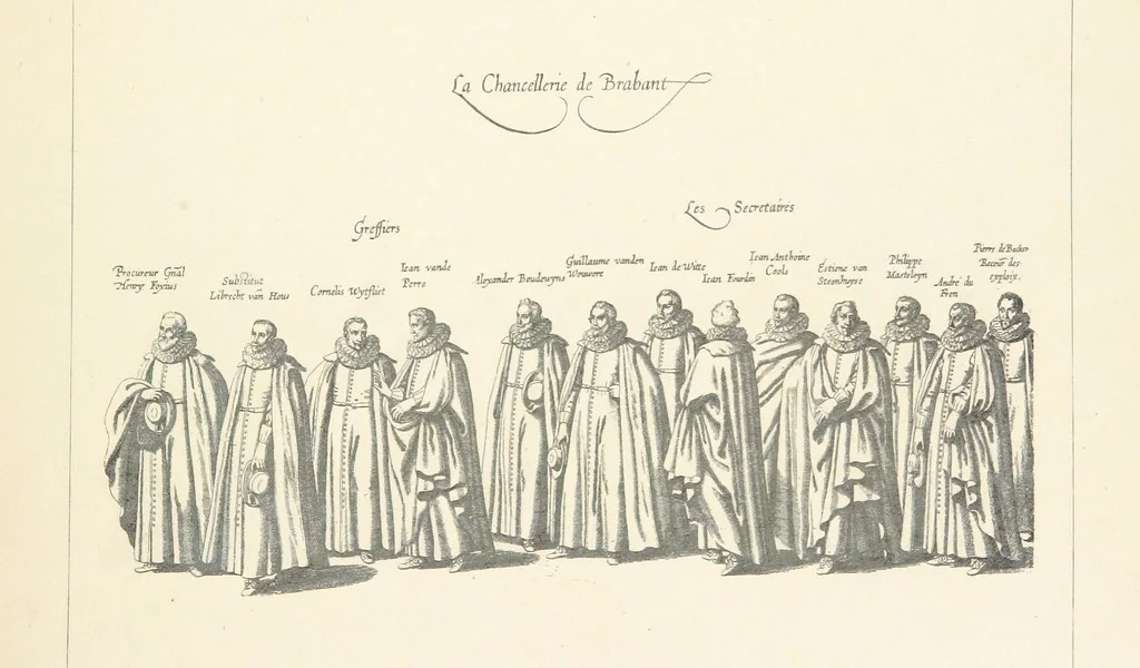 An illustration from Bruxelles à travers les àges. (Troisième volume ... par H. Hymans, P. Hymans.), 1882, leaf 565