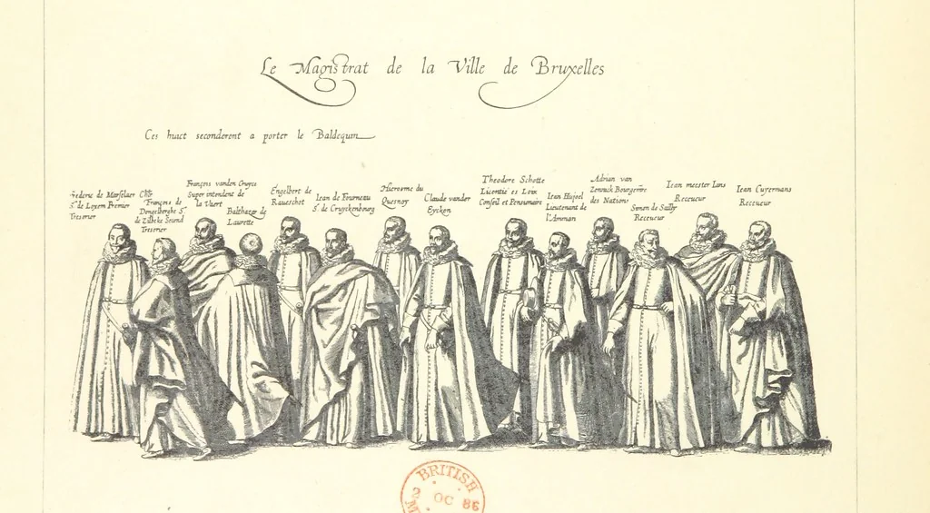 An illustration from Bruxelles à travers les àges. (Troisième volume ... par H. Hymans, P. Hymans.), 1882, leaf 566