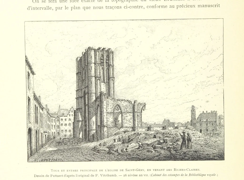 An illustration from Bruxelles à travers les àges. (Troisième volume ... par H. Hymans, P. Hymans.), 1882, leaf 58