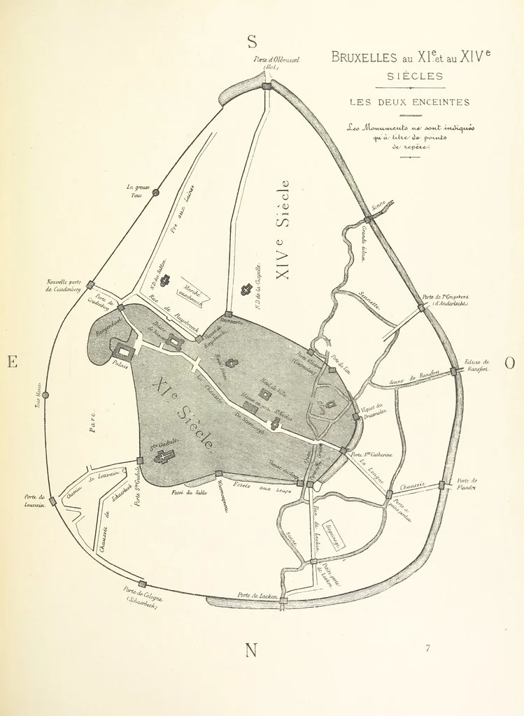 An illustration from Bruxelles à travers les àges. (Troisième volume ... par H. Hymans, P. Hymans.), 1882, leaf 59