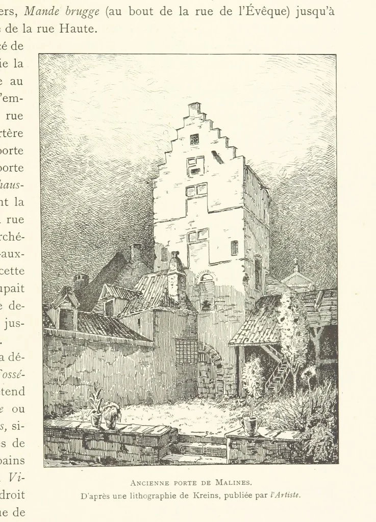An illustration from Bruxelles à travers les àges. (Troisième volume ... par H. Hymans, P. Hymans.), 1882, leaf 61