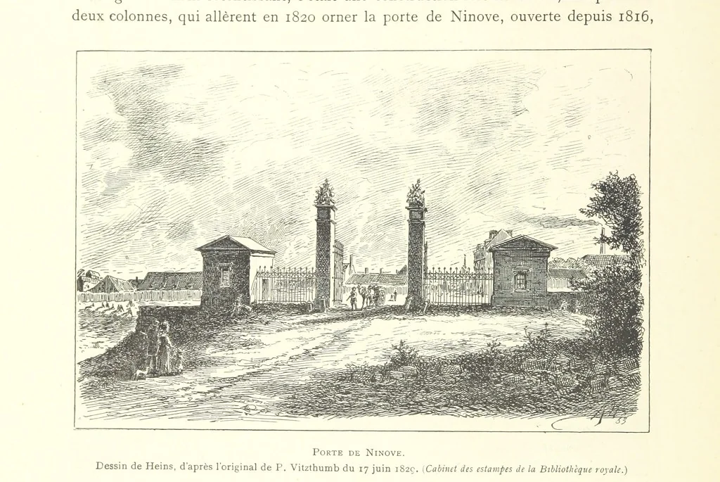 An illustration from Bruxelles à travers les àges. (Troisième volume ... par H. Hymans, P. Hymans.), 1882, leaf 64