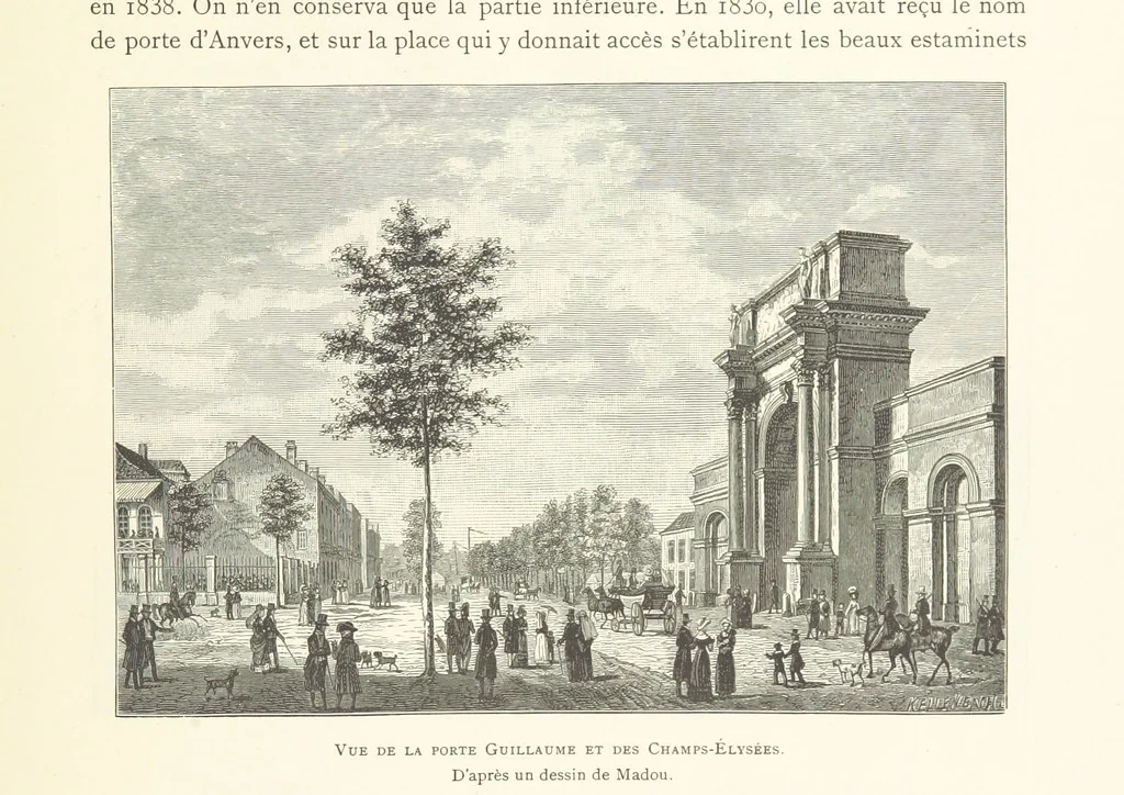 An illustration from Bruxelles à travers les àges. (Troisième volume ... par H. Hymans, P. Hymans.), 1882, leaf 65