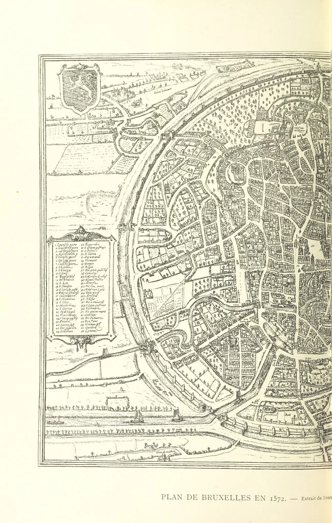 An illustration from Bruxelles à travers les àges. (Troisième volume ... par H. Hymans, P. Hymans.), 1882, leaf 68
