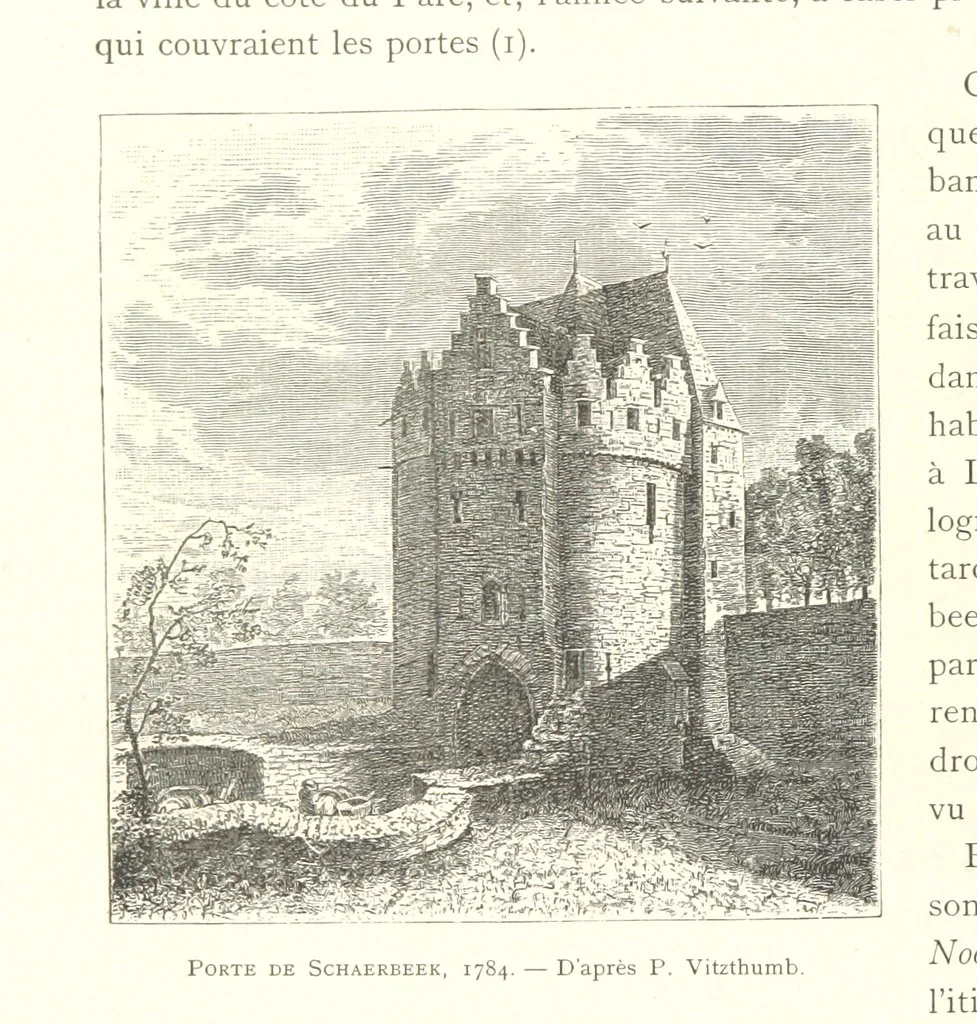 An illustration from Bruxelles à travers les àges. (Troisième volume ... par H. Hymans, P. Hymans.), 1882, leaf 76