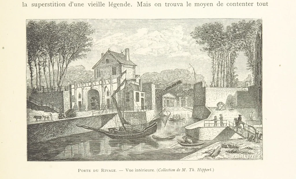 An illustration from Bruxelles à travers les àges. (Troisième volume ... par H. Hymans, P. Hymans.), 1882, leaf 77