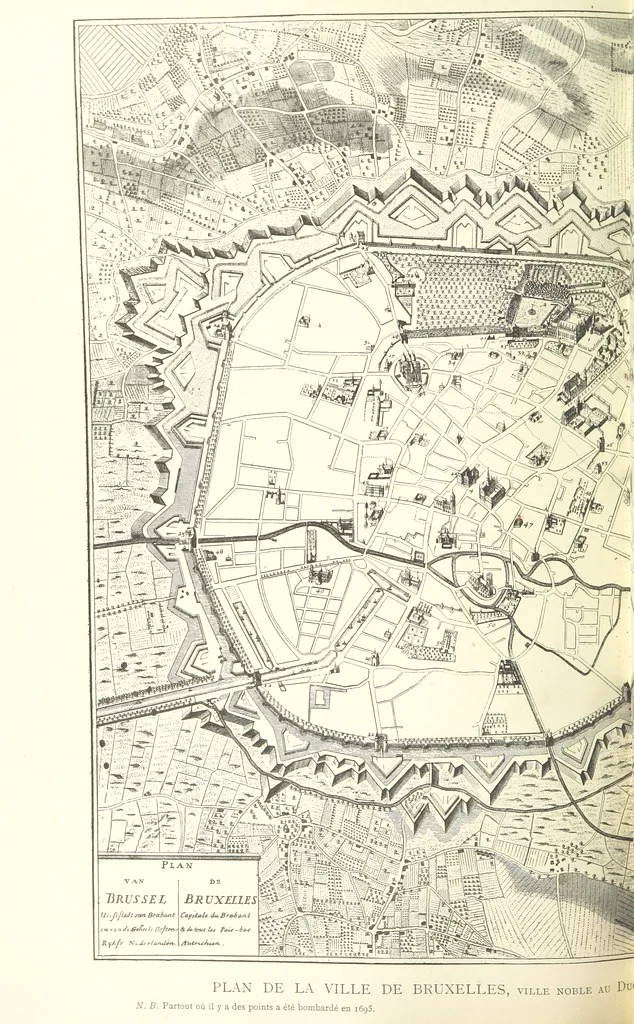 An illustration from Bruxelles à travers les àges. (Troisième volume ... par H. Hymans, P. Hymans.), 1882, leaf 80