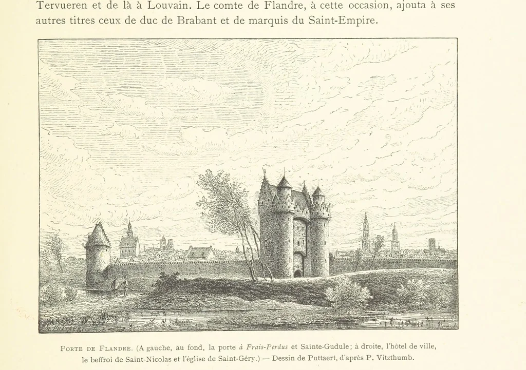 An illustration from Bruxelles à travers les àges. (Troisième volume ... par H. Hymans, P. Hymans.), 1882, leaf 83