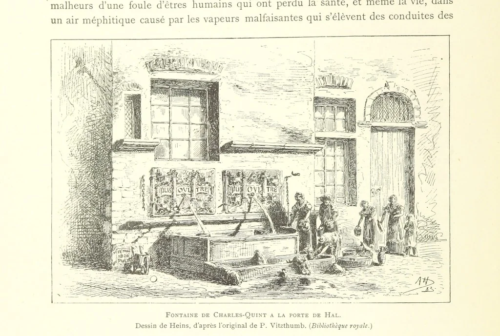 An illustration from Bruxelles à travers les àges. (Troisième volume ... par H. Hymans, P. Hymans.), 1882, leaf 86