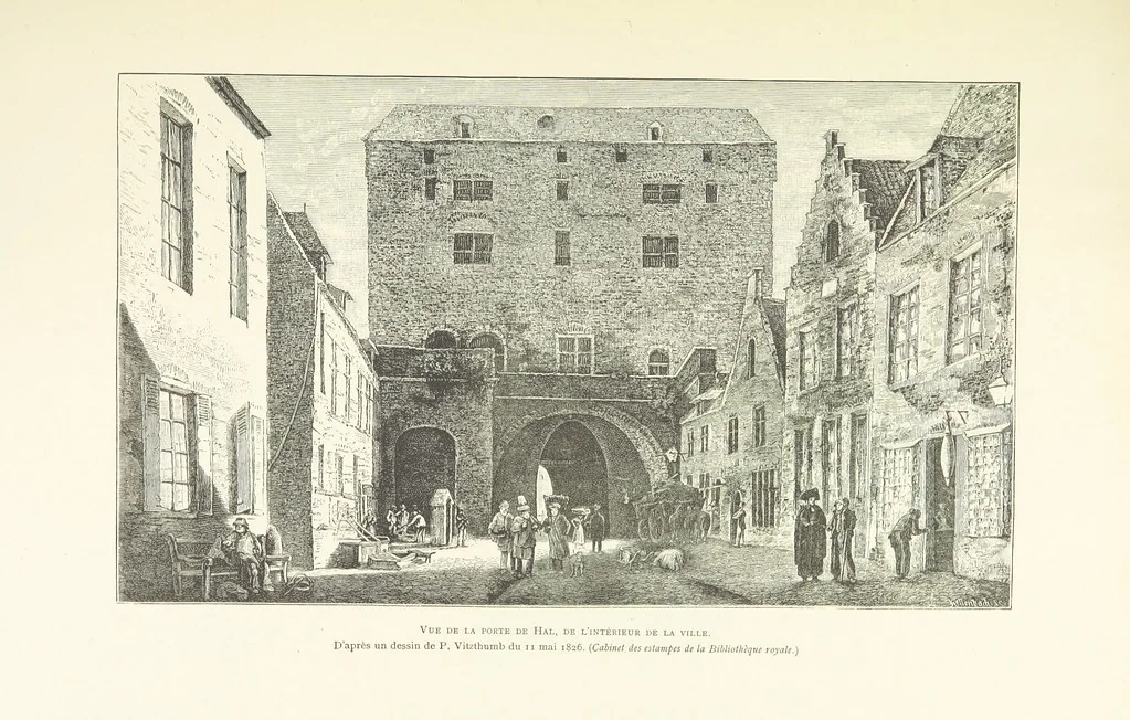 An illustration from Bruxelles à travers les àges. (Troisième volume ... par H. Hymans, P. Hymans.), 1882, leaf 89