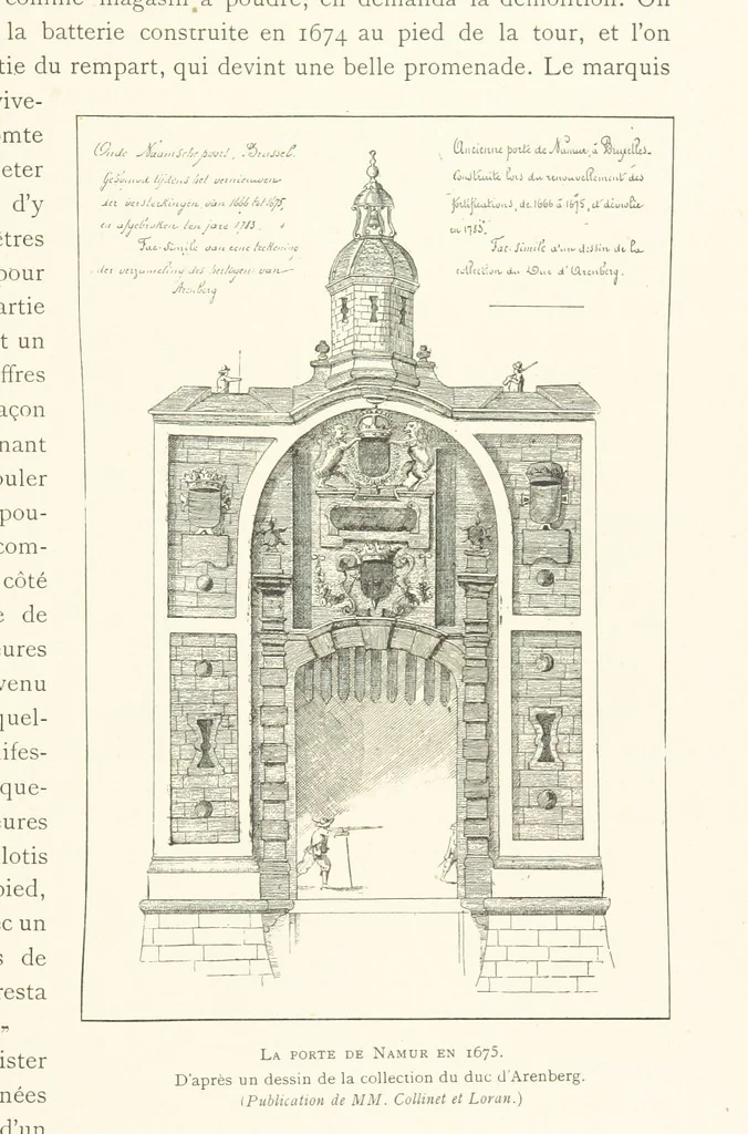 An illustration from Bruxelles à travers les àges. (Troisième volume ... par H. Hymans, P. Hymans.), 1882, leaf 91