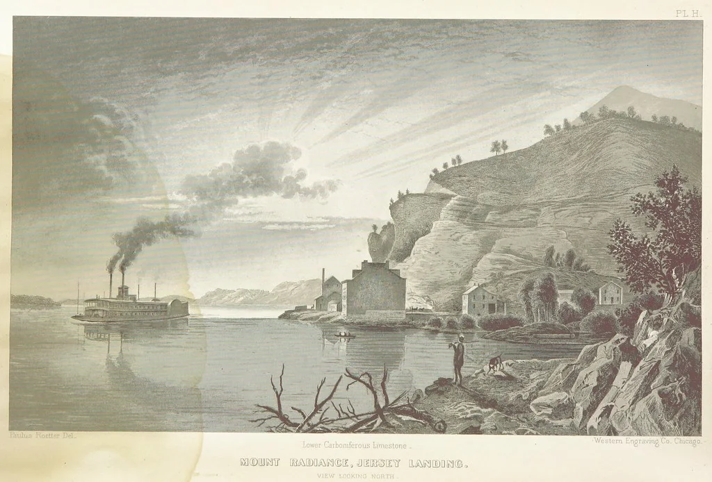 An illustration from Geological Survey of Illinois. A. H. Worthen, Director, 1866, leaf 8