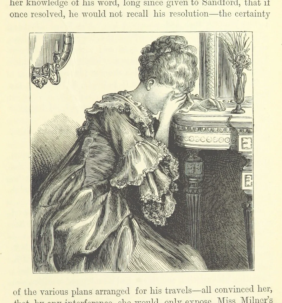 An illustration from A Simple Story ... With illustrations, etc. [With a memoir, by B, 1885, leaf 207