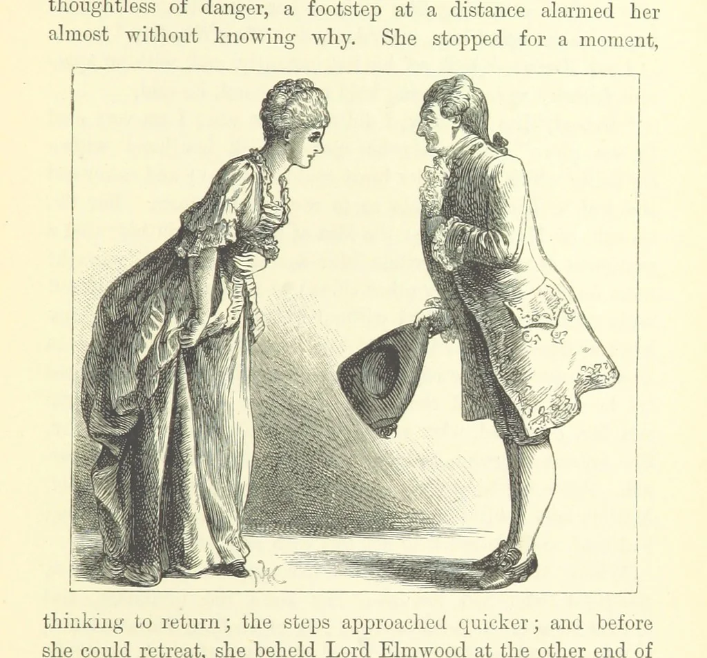 An illustration from A Simple Story ... With illustrations, etc. [With a memoir, by B, 1885, leaf 259