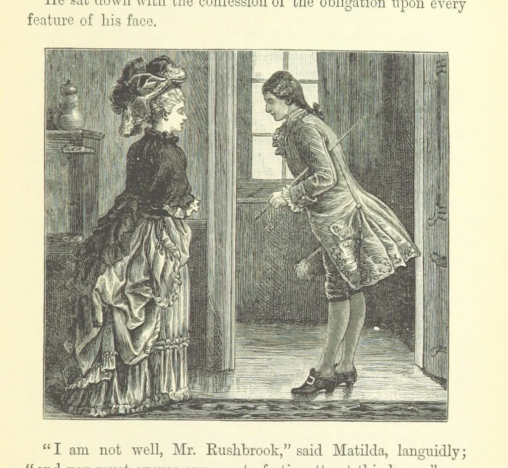 An illustration from A Simple Story ... With illustrations, etc. [With a memoir, by B, 1885, leaf 343