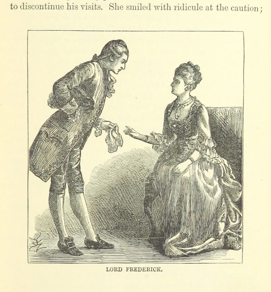 An illustration from A Simple Story ... With illustrations, etc. [With a memoir, by B, 1885, leaf 45
