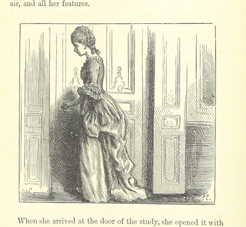 An illustration from A Simple Story ... With illustrations, etc. [With a memoir, by B, 1885, leaf 76