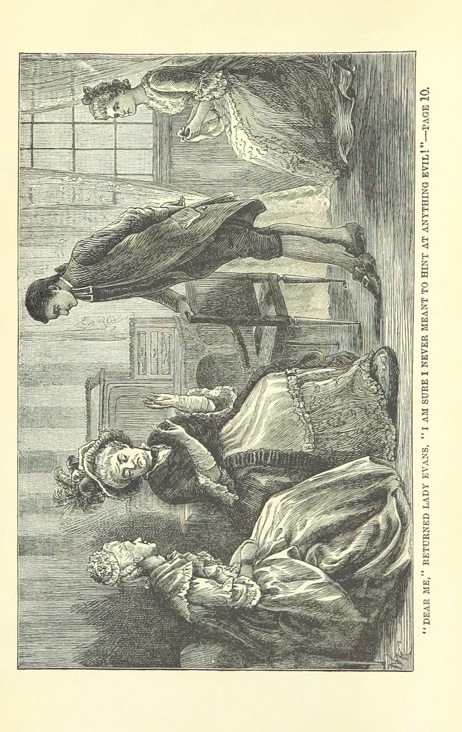 An illustration from A Simple Story ... With illustrations, etc. [With a memoir, by B, 1885, leaf 8