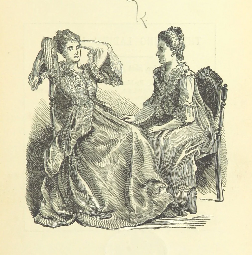 An illustration from A Simple Story ... With illustrations, etc. [With a memoir, by B, 1885, leaf 9