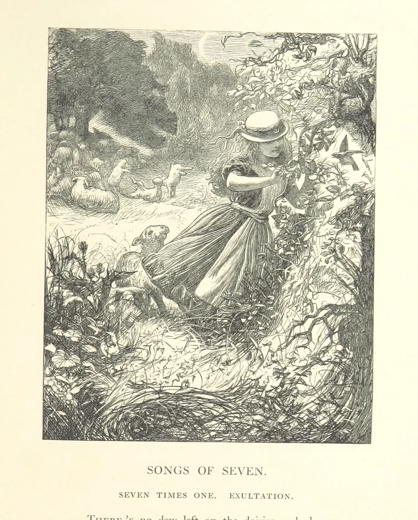 An illustration from Poems ... With illustrations by G. J. Pinwell, E. J. Poynter, ... engraved by the Brothers Dalziel, 1867, leaf 209