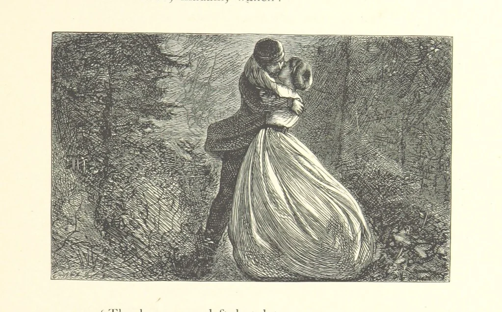 An illustration from Poems ... With illustrations by G. J. Pinwell, E. J. Poynter, ... engraved by the Brothers Dalziel, 1867, leaf 229