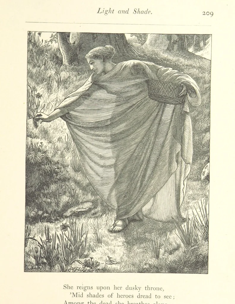 An illustration from Poems ... With illustrations by G. J. Pinwell, E. J. Poynter, ... engraved by the Brothers Dalziel, 1867, leaf 233