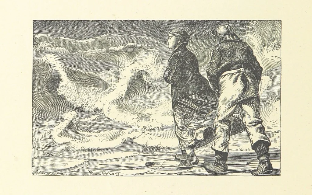 An illustration from Poems ... With illustrations by G. J. Pinwell, E. J. Poynter, ... engraved by the Brothers Dalziel, 1867, leaf 266