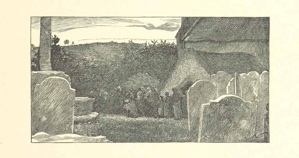 An illustration from Poems ... With illustrations by G. J. Pinwell, E. J. Poynter, ... engraved by the Brothers Dalziel, 1867, leaf 273