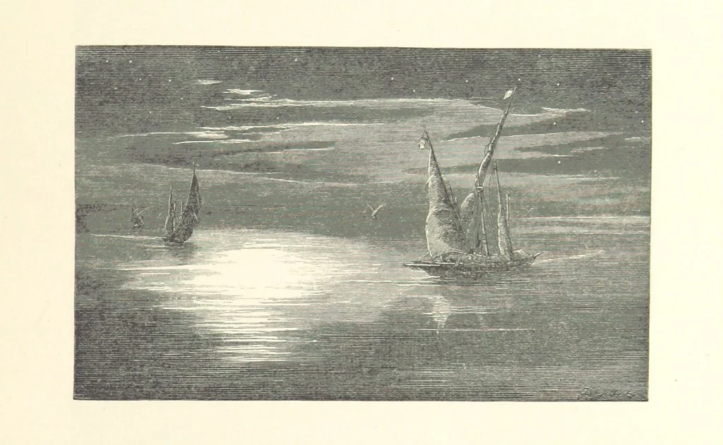 An illustration from Poems ... With illustrations by G. J. Pinwell, E. J. Poynter, ... engraved by the Brothers Dalziel, 1867, leaf 303