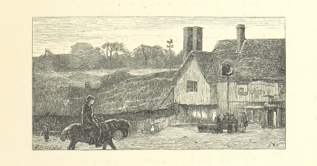 An illustration from Poems ... With illustrations by G. J. Pinwell, E. J. Poynter, ... engraved by the Brothers Dalziel, 1867, leaf 305