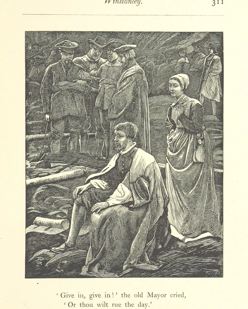 An illustration from Poems ... With illustrations by G. J. Pinwell, E. J. Poynter, ... engraved by the Brothers Dalziel, 1867, leaf 335