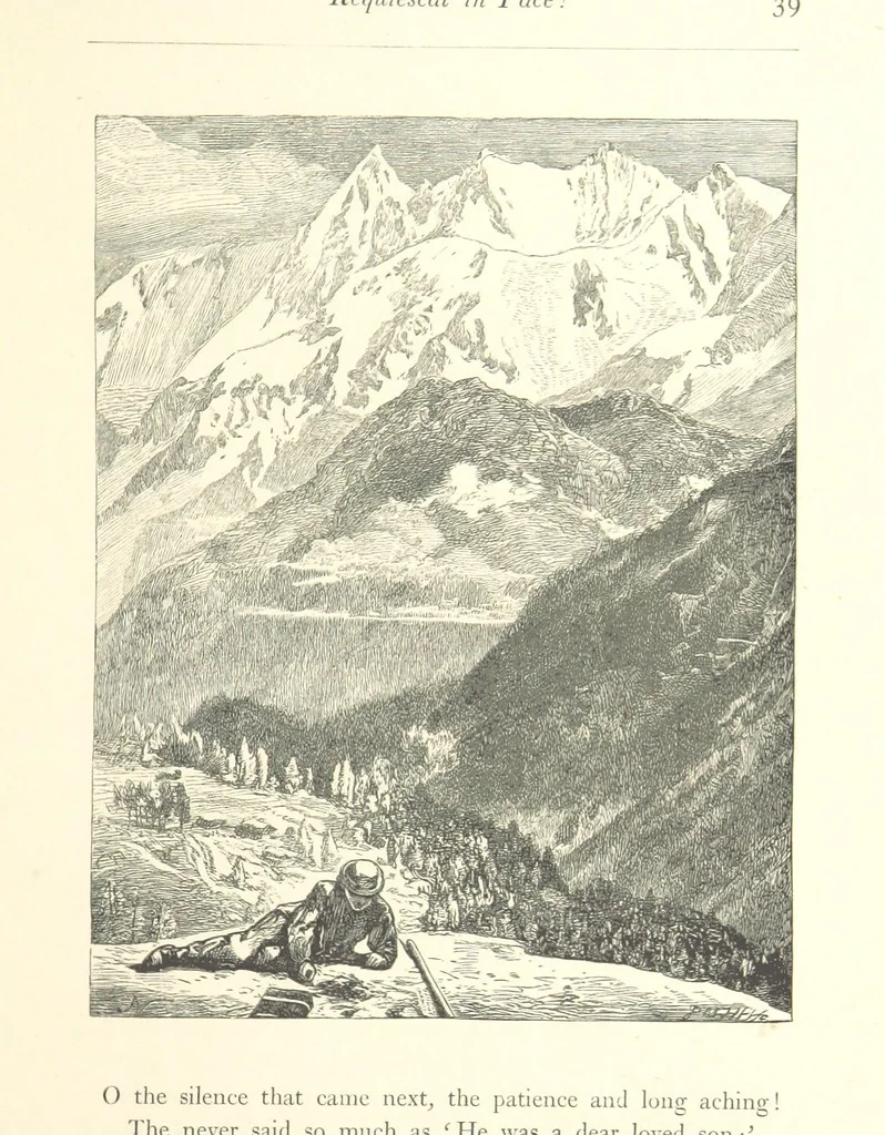 An illustration from Poems ... With illustrations by G. J. Pinwell, E. J. Poynter, ... engraved by the Brothers Dalziel, 1867, leaf 63