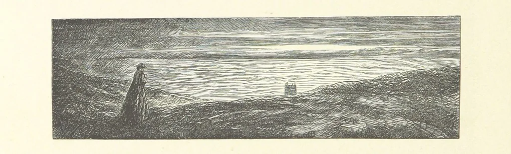 An illustration from Poems ... With illustrations by G. J. Pinwell, E. J. Poynter, ... engraved by the Brothers Dalziel, 1867, leaf 70