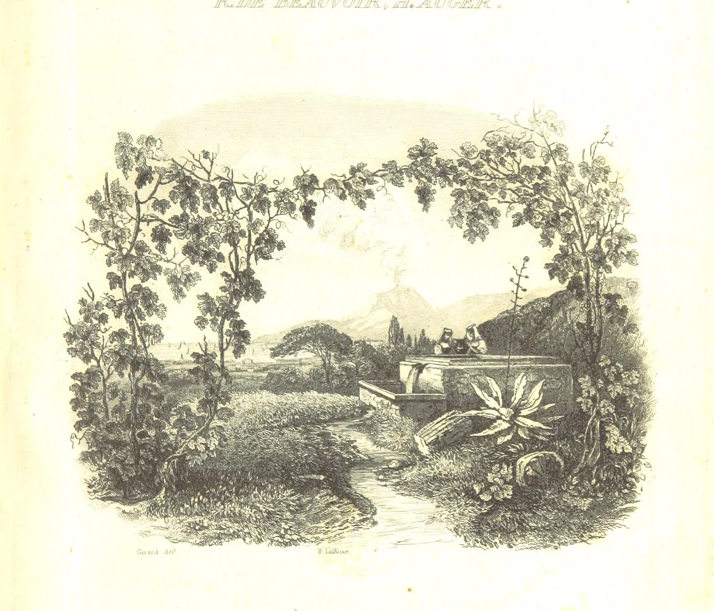 An illustration from Italie Pittoresque. Tableau historique et descriptif de l'Italie, du Piémont, de la Sardaigne, de Malte, de la Sicile et de la Corse, par ... De Norvins, C. Nodier ... Orné de dessins, etc, 1834, leaf 13