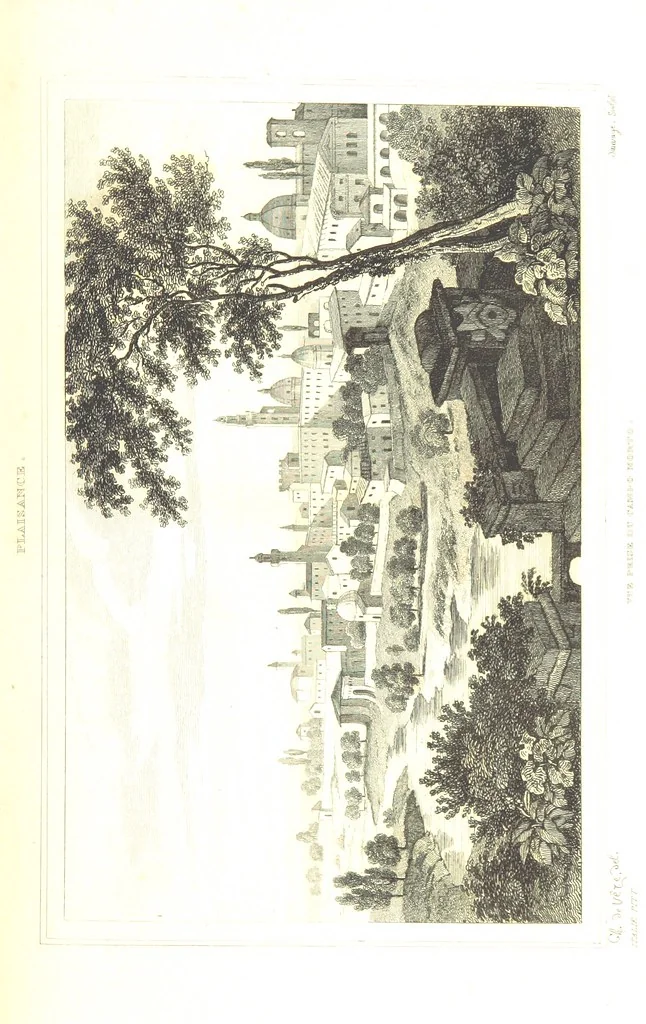 An illustration from Italie Pittoresque. Tableau historique et descriptif de l'Italie, du Piémont, de la Sardaigne, de Malte, de la Sicile et de la Corse, par ... De Norvins, C. Nodier ... Orné de dessins, etc, 1834, leaf 203